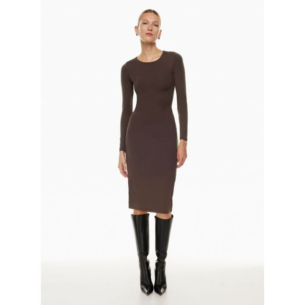 Aritzia Brown Midi Dress